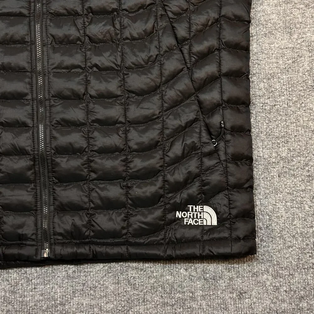 The North Face Vest Mens Large Black ThermoBall Quilted Full Zip AdventHealth